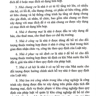 Luật Nhà Ở (Hiện Hành) (Được Quốc Hội Thông Qua Ngày 27-11-2023, Có Hiệu Lực Từ Ngày 01-01-2025)