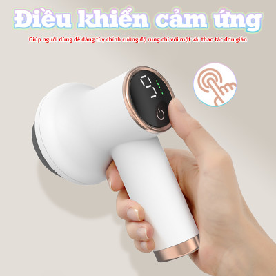 Máy Massage Cầm Tay Mini Puli PL-681DC - 8 Đầu Matxa, Công Suất Mạnh Mẽ Giúp Giảm Đau Mỏi, Thư Giãn