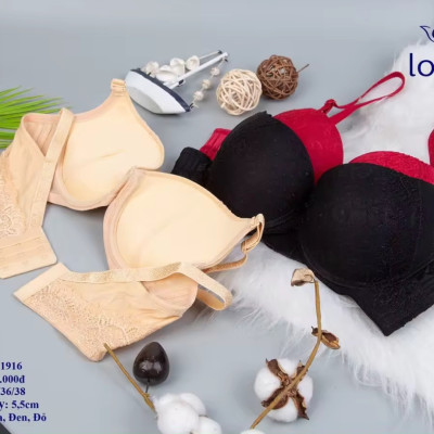 Áo Lót WL1916 Mút Dày 5cm Ren Hoa Đẩy Nâng Ngực Form Đẹp