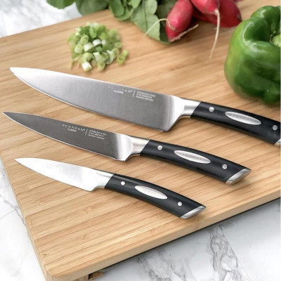 Dao cắt thái, gọt hoa quả, dao bếp đa năng Scanpan Classic 11.5cm 92151200, thép không gỉ cao cấp
