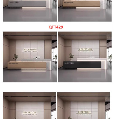 QUẦY LỄ TÂN, QUẦY TIẾP TÂN, QUẦY TÍNH TIỀN, QUẦY THU NGÂN QTT429 (KHÔNG ĐÈN)- NỘI THẤT LẮP RÁP VIENDONGADV