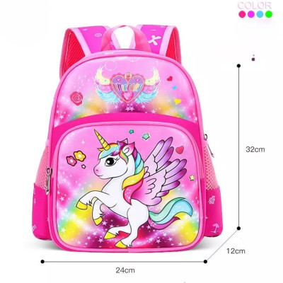 Balo ngựa pony cho bé gái cặp siêu nhẹ ba lô đi học size mầm non ngựa Pony