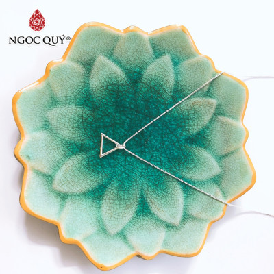 Dây chuyền bạc mặt tam giác - Ngọc Quý Gemstones