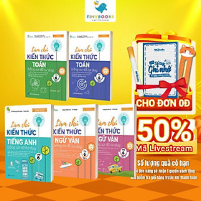 Sách - Combo Làm chủ kiến thức bằng sơ đồ tư duy lớp 6 Toán - Ngữ Văn - Tiếng Anh
