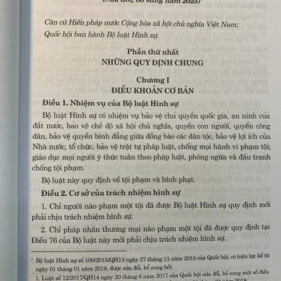 Bộ luật Hình sự, Bộ luật Tố tụng Hình sự (sửa đổi, bổ sung năm 2025)