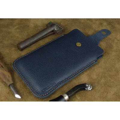 Bao Da Rút Nút Cài cho Iphone 12 pro max, 13 pro max, 14 pro max.... Da Bò Hạt