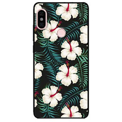 Ốp lưng in cho Xiaomi Redmi Note 5 Pro Mẫu Hoa Trắng