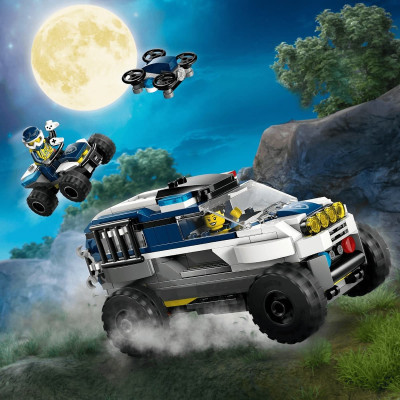 LEGO CITY 60449 Đồ Chơi Lắp Ráp Truy Đuổi Cảnh Sát Xe Địa Hình (467 chi tiết)
