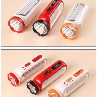 Đèn Pin Cầm Tay 2 Trong 1 Keyang 4316 Loại Lớn 15W Siêu Sáng Nguồn 220V Dài 22cm