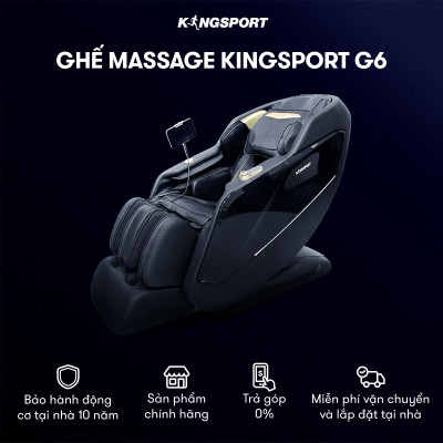 CHỈ GIAO MIỀN BẮC | Ghế massage toàn thân cao cấp KINGSPORT G6 công nghệ massage Kingtech Touch Pro, công nghệ làm ấm Warmtech