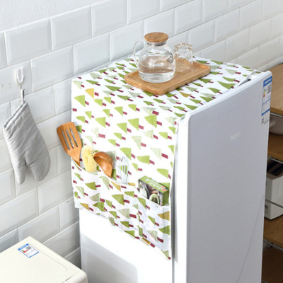 Áo Trùm Tủ Lạnh, Miếng Trùm Tủ Lạnh, Tấm Che Tủ Lạnh Chống Bám Bụi Bẩn, Chống Thấm Nước, Lau Chùi Thoải Mải, Có Nhiều Ngăn Đựng Đồ Tiện Lợi 