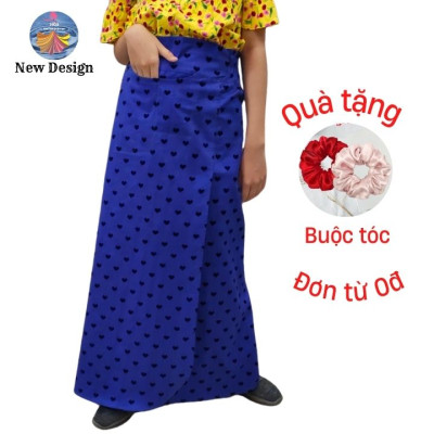 Váy Chống Nắng Xẻ Tà Cao Cấp New Design Chống Tia UV Chất Vải KaKi Cotton Mềm, Thoáng mát (Freesize 40-75 kg) VCN001