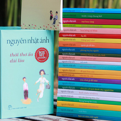 Thời Thơ Ấu Dài Lâu - Nguyễn Nhật Ánh - Boxset Xanh Ngọt Ngào (Bộ 24 Cuốn) - Tặng Kèm Giấy Note Hình Chữ Nhật