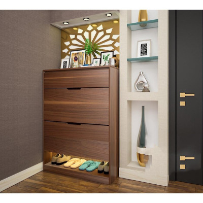 Tủ Giầy Thông Minh, Kệ Để Giầy Dép Gỗ Công Nghiệp MDF Cao Cấp Kích Thước 80x120x30 Cm
