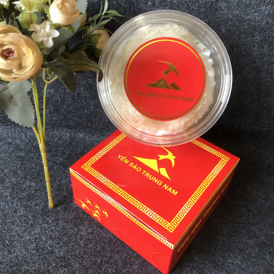 Tổ Yến Sào Tinh Chế (5 Tổ/40g/Hộp) (Tổ Yến làm sạch/Tổ Yến Sạch chế biến từ Tổ Yến Thô /Tổ Yến còn lông) Yến Sào Trung Nam