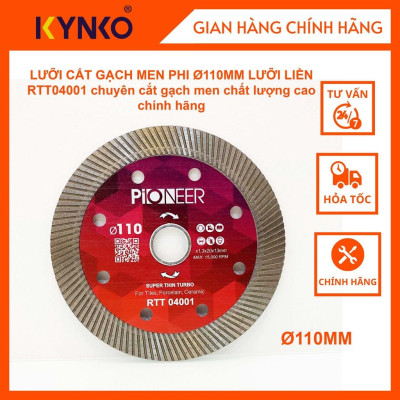 LƯỠI CẮT GẠCH MEN PHI Ø 110MM LƯỠI LIỀN RTT04001 chuyên cắt gạch men chất lượng cao chính hãng