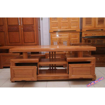 Kệ để tivi giá rẻ gỗ đinh hương kiểu Nhật 1m4 – 1m6 – 1m8