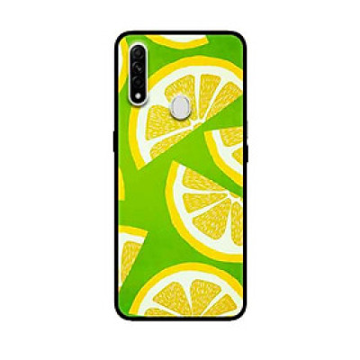 Ốp Lưng in cho Oppo A8 Mẫu Chanh Vàng - Hàng Chính Hãng
