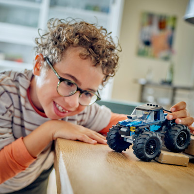 Đồ Chơi Lắp Ráp Chiến Xe Monster Xanh Dương - Blue Monster Truck - Lego City 60402 (148 Mảnh Ghép)