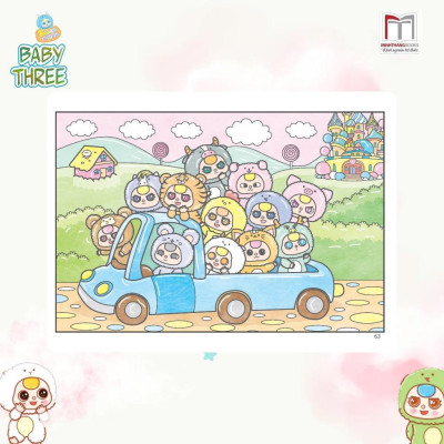 Sách Tô Màu - Baby Three 12 Con Giáp ở Vương Quốc Ngọt Ngào + Tết Và Lễ Hội Truyền Thống Việt Nam - Combo 2 Cuốn - Minh Thắng