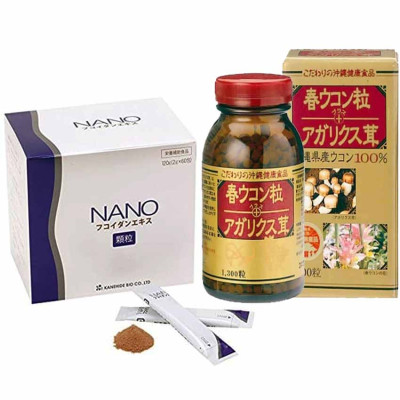 Combo Thực Phẩm Chức năng Kanehide Bio Nano Fucoidan Hộp 30 Gói và Tinh Chất Nghệ Mùa Xuân Nấm Agaricus Hộp 1300 Viên, Phòng Và Hỗ Trợ Điều Trị Ung Thư, Dạ Dày, Tá Tràng, Bao Tử, Các Bệnh Về Chuyển Hóa Như Tiểu Đường, Hồi Phục Sức Khỏe Nhanh Chóng.