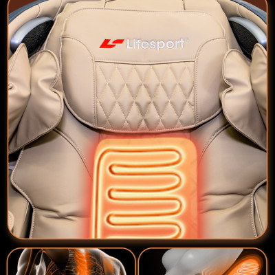 [NEW 2023] Ghế Massage Lifesport LS-2200 mẫu mới thiết kế mới có bóp đầu, túi khí toàn thân, cải tiến con lăn silicon 4D Plus thế hệ mới, vòng bóp đầu chuyên sâu riêng biệt, cải tiến thêm 26 chế độ đấm bóp massage thư giãn toàn thân.