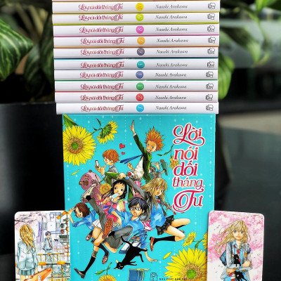 Boxset Lời Nói Dối Tháng Tư - Tặng Kèm 2 Card Nhựa Hình Nhân Vật (Bộ 12 Tập)