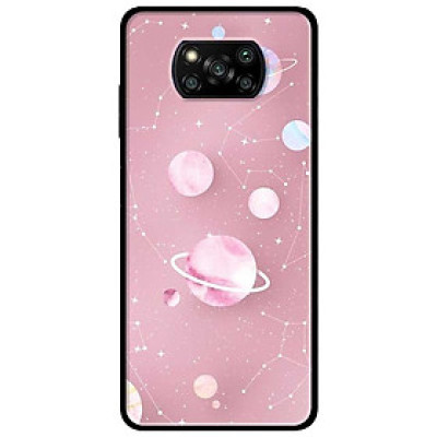 Ốp lưng dành cho Xiaomi Poco X3 mẫu Họa Tiết Nền Hồng