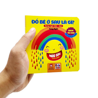 Sách Tư Duy - Đố Bé Ở Sau Là Gì? - Màu Sắc (Song Ngữ Việt - Anh)