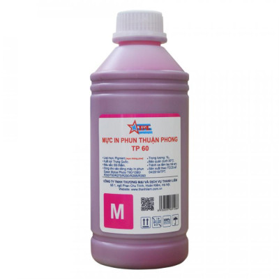 Bộ 6 Màu Mực in phun Thuận Phong PIGMENT TP60 (1L) dùng cho máy in phun Epson - Hàng Chính Hãng