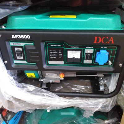 MÁY PHÁT ĐIỆN XĂNG 170F, 208CC DCA AF3600 - HÀNG CHÍNH HÃNG