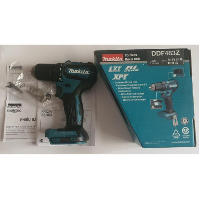 MÁY KHOAN VÀ VẶN VÍT DÙNG PIN (BL)(18V) 23N.M/40N.M MAKITA DDF483Z (KHÔNG KÈM PIN VÀ ĐẾ SẠC) - HÀNG CHÍNH HÃNG