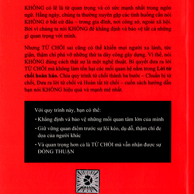 Lời Từ Chối Hoàn Hảo: Cách Nói Không Mà Vẫn Nhận Được Sự Đồng Thuận - Tặng Sổ Tay Giá Trị (Khổ A6 Dày 200 Trang)
