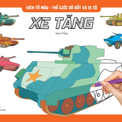 Bộ Sách Tô Màu - Thế Giới Rô Bốt Và Xe Cộ (Bộ 6 Cuốn) (Tái Bản 2022)