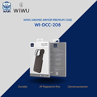 Ốp Lưng hàng chính hãng WiWU Aramid Armor Wi-DCC-208 cho iP 16 Pro Max