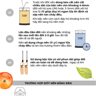 Nến ly tròn sáp đậu nành Yankee Candle size L (567g) - Sage & Citrus