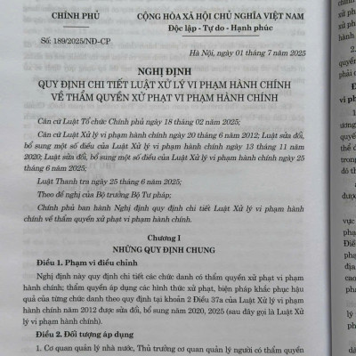 Sách Luật Xử Lý Vi Phạm Hành Chính sđ, bs năm 2025 và Các Văn Bản Hướng Dẫn Thi Hành - V2653TA