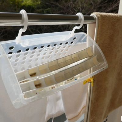 Giỏ đựng đồ có móc treo gấp gọn Sanada hàng Made in Japan #D5027