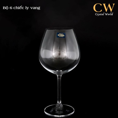 Bộ Ly Vang Đỏ Trắng Pha Lê Tiệp Crystalite Bohemia Colibri Cao Cấp Nhiều Dung Tích