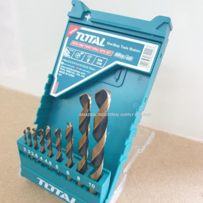 BỘ 9 MŨI KHOAN KIM LOẠI TACSD0095 TOTAL- HÀNG CHÍNH HÃNG