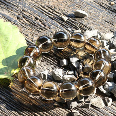 Vòng Thạch Anh Ám Khói Hạt 16mm Ngọc Quý Gemstones U23