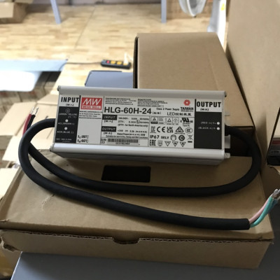 Nguồn LED Driver HLG-60H-24 Meanwell (60W 24V 2.5A), Hàng chính hãng