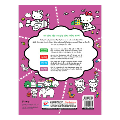 Hello Kitty - Sách Tô Màu - Rèn Luyện Khả Năng Tập Trung - Gia Đình Hạnh Phúc Của Kitty