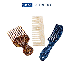 Bộ 3 lược | JYSK Kulltorp | cellulose | nhiều màu | R6/4/2xD16/19/14xC0.4cm