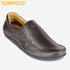 Giày Lười Nam Da Bò SUNPOLO SUKT2582