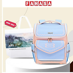 Ba Lô Chống Gù - Kala Y TC2587_BT.0039 - Màu Xanh Da Trời - Tặng Kèm Túi Vải