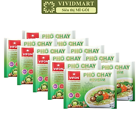 VIFON - Phở Vifon chay rau nấm, Phở chay rau nấm Vifon, Phở chay Vifon ăn liền, Phở chay ăn liền Vifon, Phở gói Vifon (65g/gói)