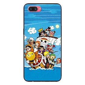 Ốp Lưng in cho Oppo A3s - Realme C1 Mẫu Hải Tặc Mũ Rơm Nền Xanh - Hàng Chính Hãng
