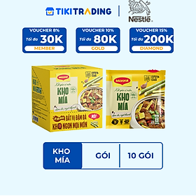 Hộp 10 gói Xốt gia vị nền Maggi Kho mía