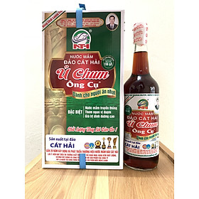 Hộp 2 chai Nước mắm Ủ Chum dành cho người ăn nhạt, dung tích 500ml/1chai